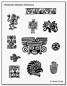 Mexican Tattoo Design Stencils