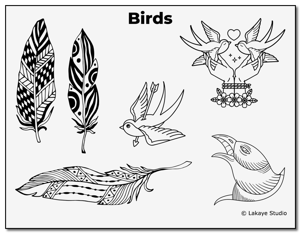38 Unique Birds Tattoos Designs