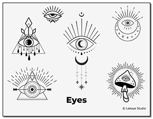 Free Stencil Designs: Eyes
