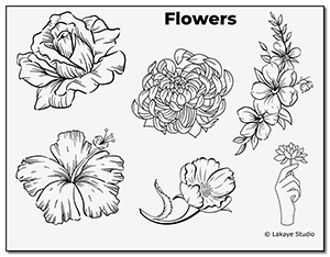 Free Stencil Designs: Flowers
