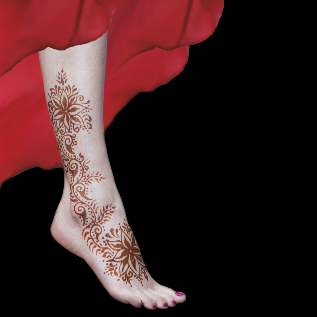 Aggregate 213+ mehndi tattoo leg best