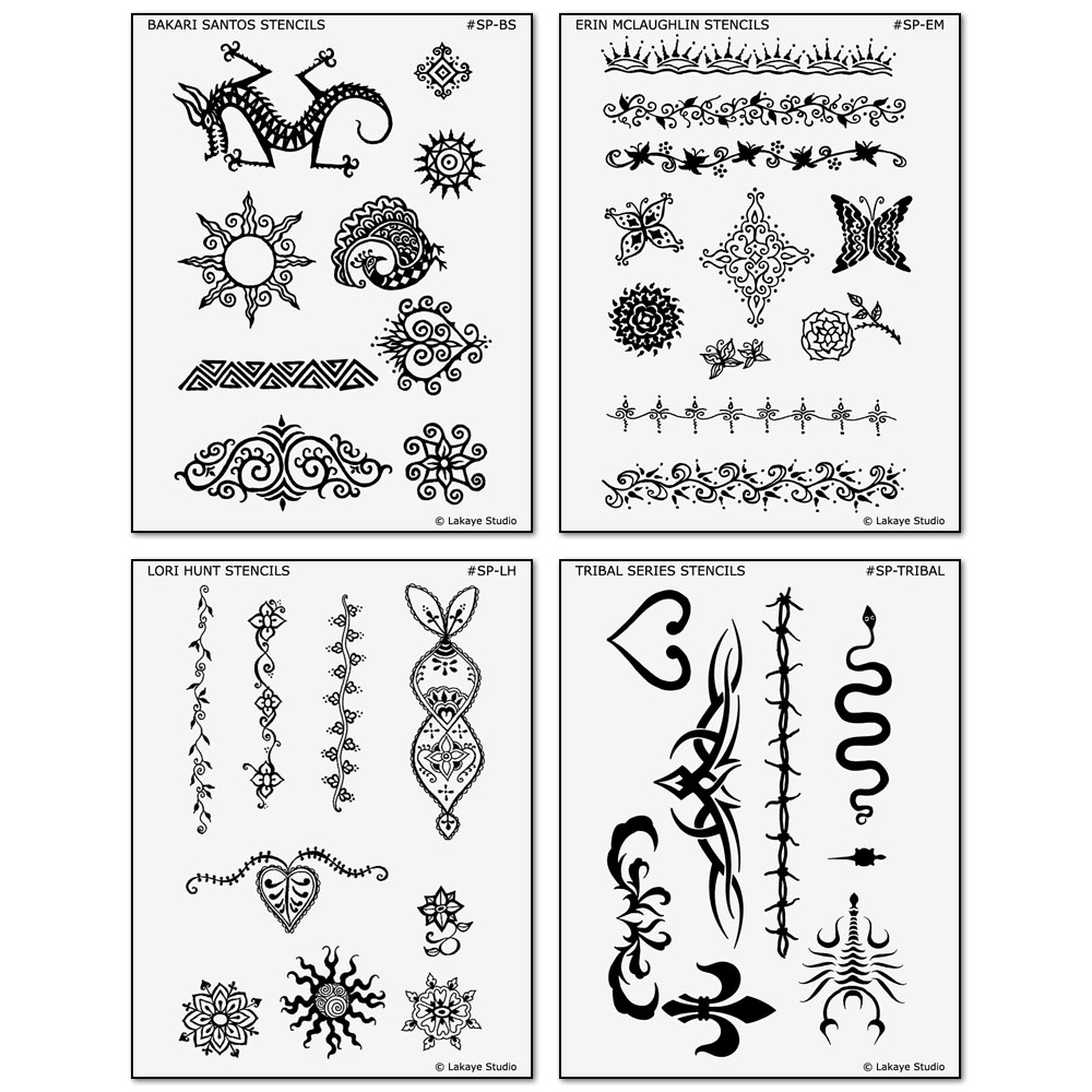 Free Printable Tattoo Stencils LoveToKnow Printable Henna Tattoo Inspired S...