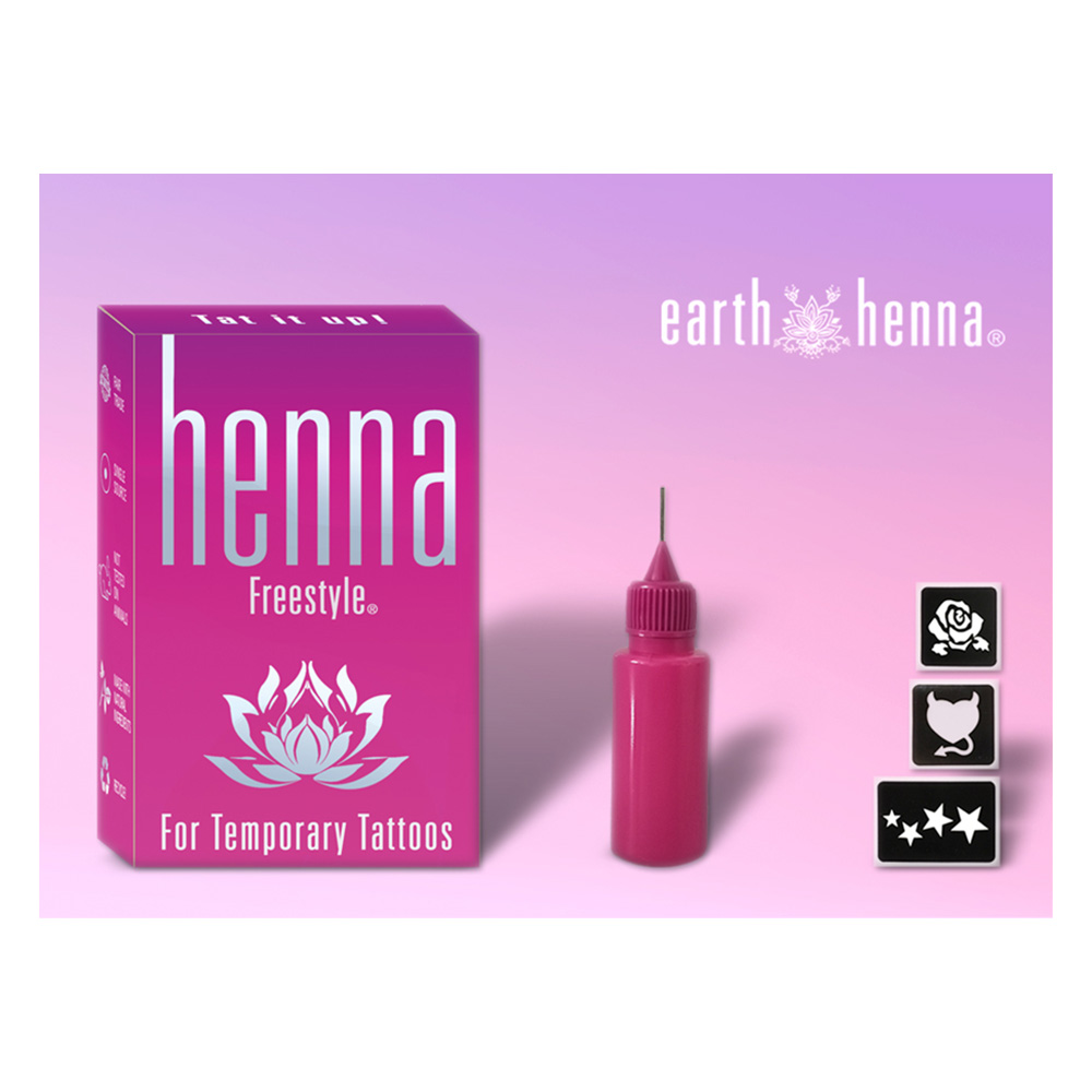 Earth Henna Kit - Freestyle Classic - Kit Contents