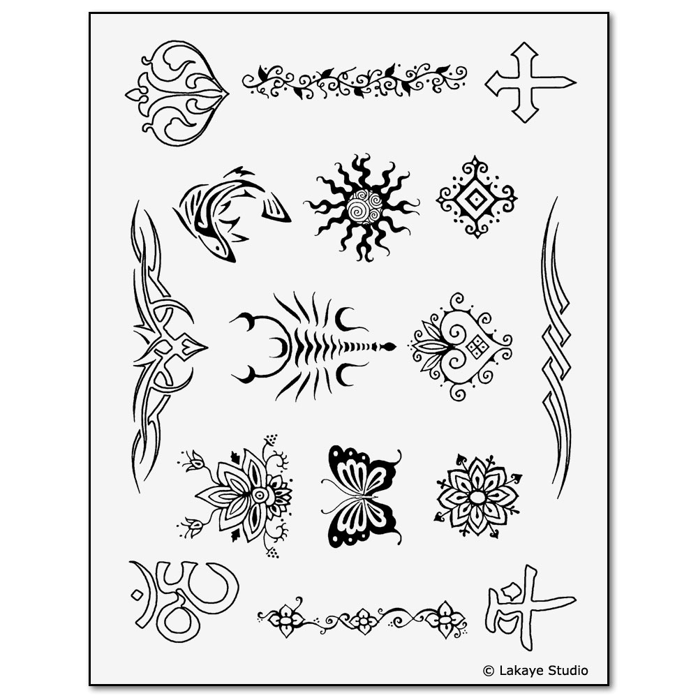 Earth Henna Classic Kit - Yellow, Temporary Tattoos