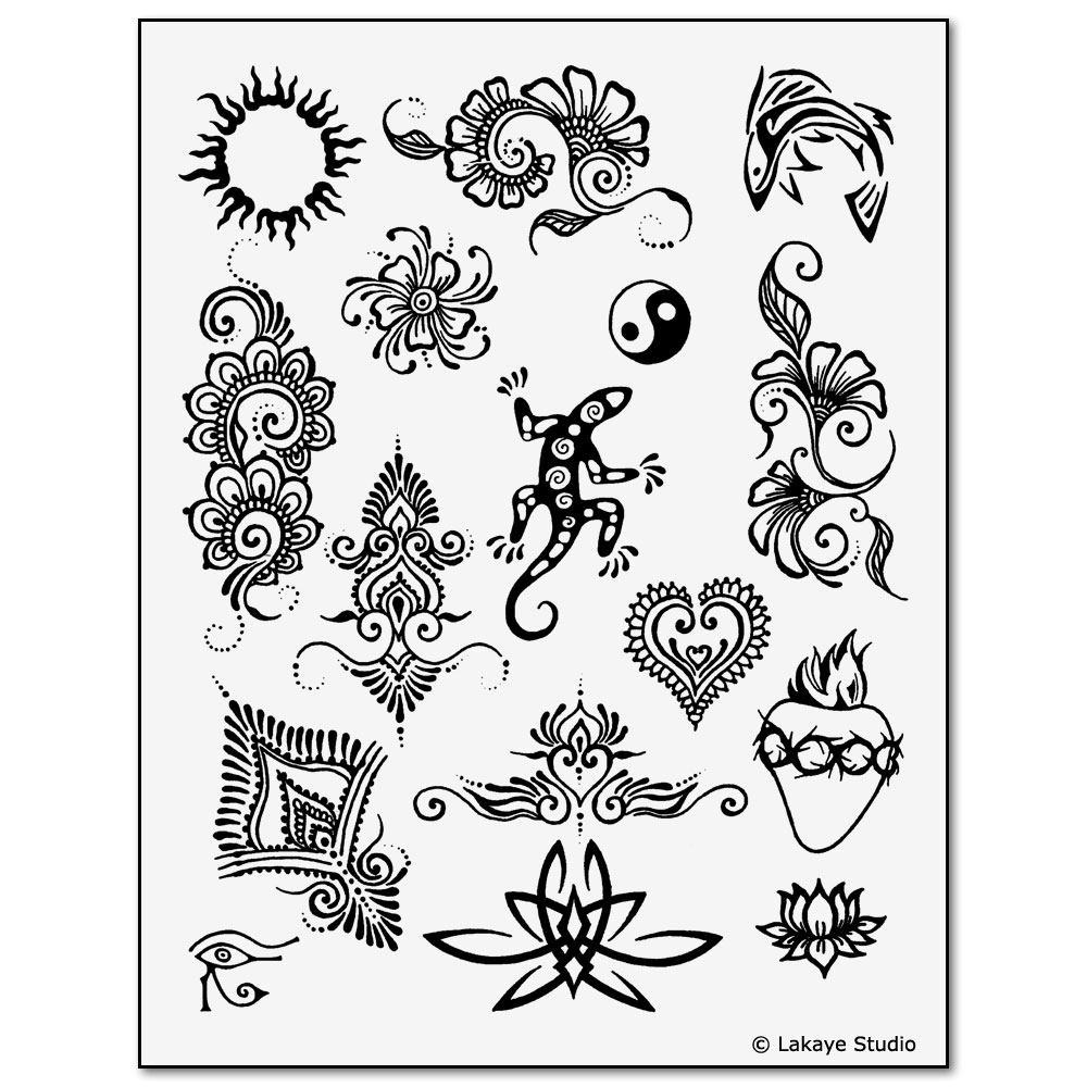 Organic Henna Premium Kit / Best Natural Henna Temporary Tattoo