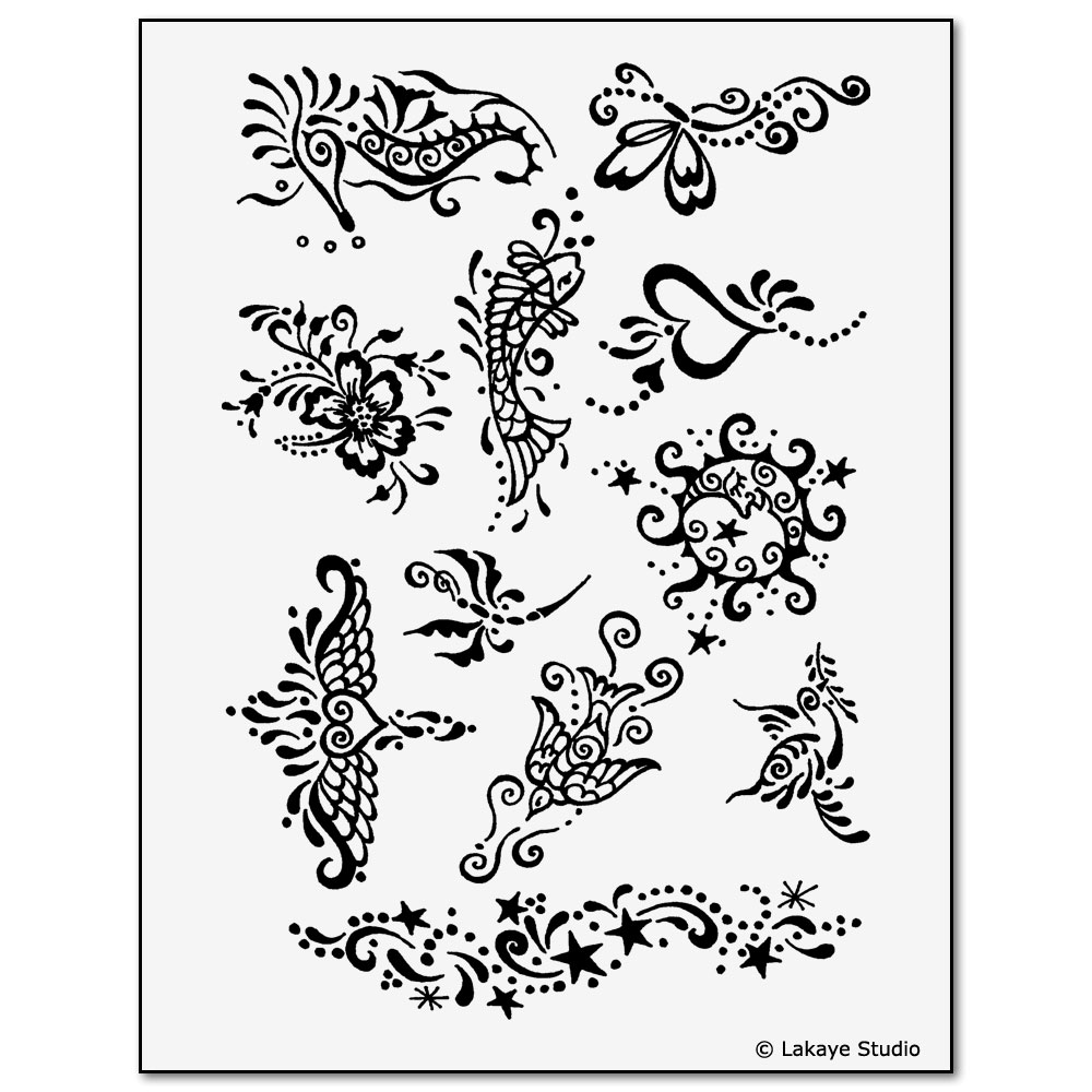 Earth Henna Classic Kit - Yellow, Temporary Tattoos