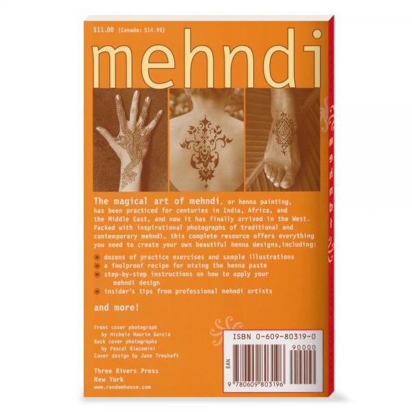 Mehndi book by Carine Fabius: Back cover